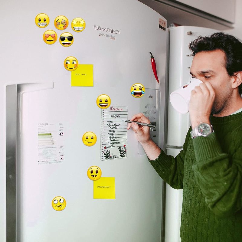 54Pcs Καλοί Emoji Διακοσμητικοί Μαγνήτες για ψυγείο Μαγνήτες Whiteboard