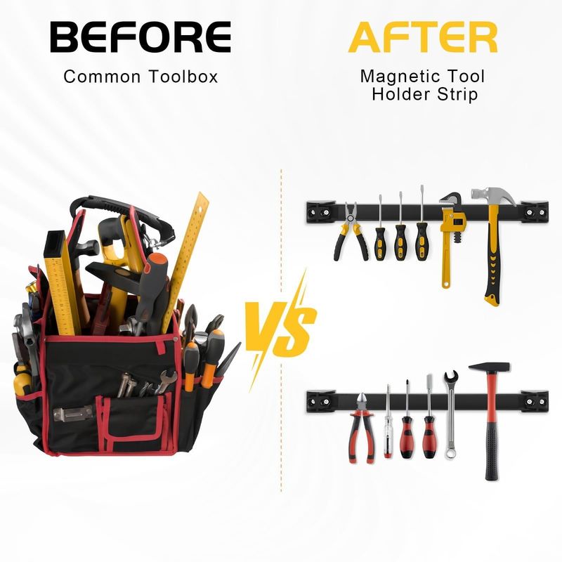 Μαγνητικός κάλυπτης εργαλείων λωρίδας Heavy Duty οργάνωση εργαλείων για οργάνωση εργαλείων γκαράζ