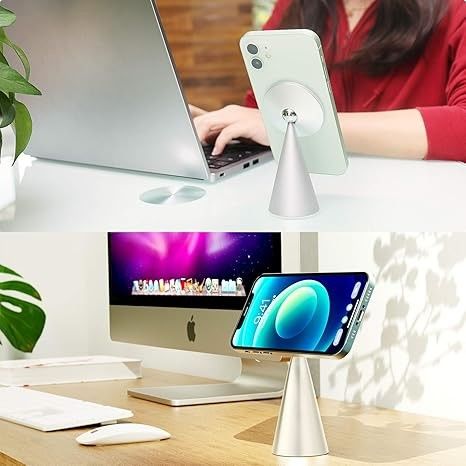 Μαγνητική στεφάνη τηλεφώνου Συμβατό με iPhone 13 & iPhone 12, Mini, Pro και Pro Max, ρυθμιζόμενο κάλυμμα αλουμινίου
